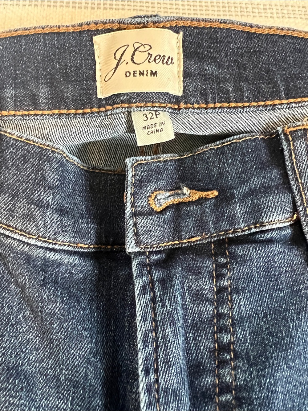 J. Crew Women's Skinny Jeans in Dark Indigo with Contrast Stitching
